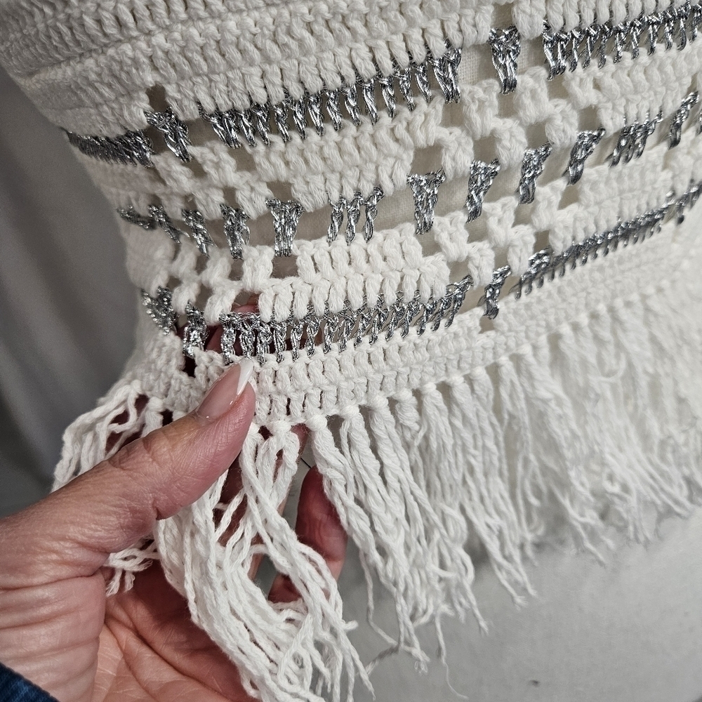 NWT✨️Misa Fringe Crochet Top Size Medium - Picture 8 of 14